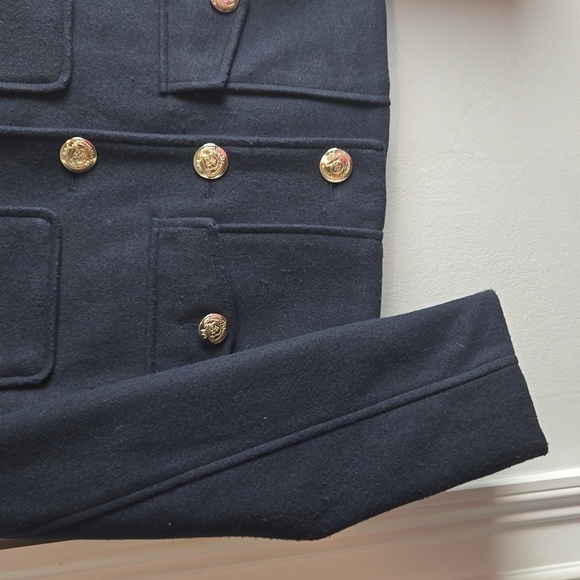 Zara-Cropped Gold Button Jacket-Size S - Picture 12 of 17